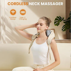 Jdfdexc 4D massager highlighting two modes and three intensity levels for customizable comfort.