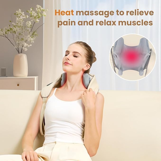 Jdfdexc cordless massager shown charging via USB-C for portable relaxation.