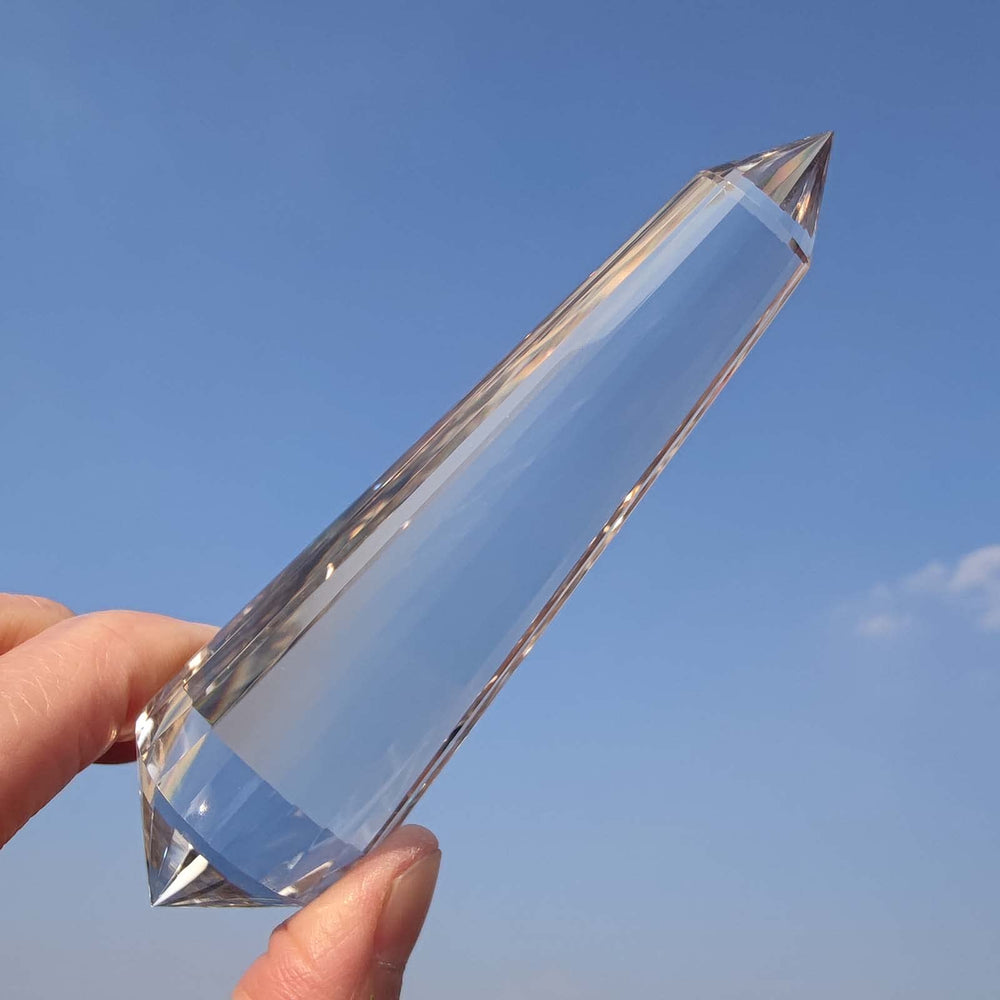 JDFlying clear quartz wand for home decor and calm