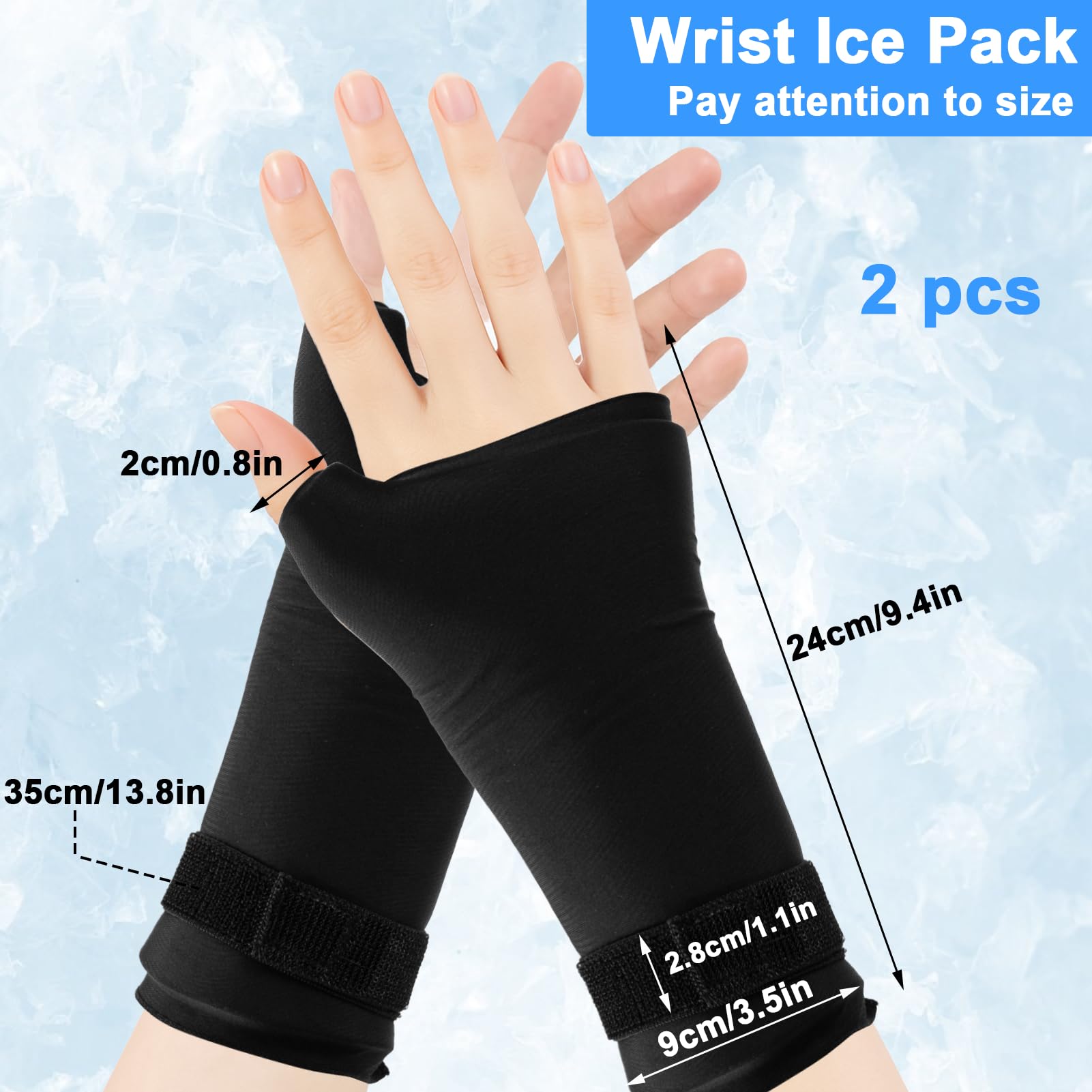 JDVBDNK compression hand ice pack wrap for thumb and arm provides targeted cooling