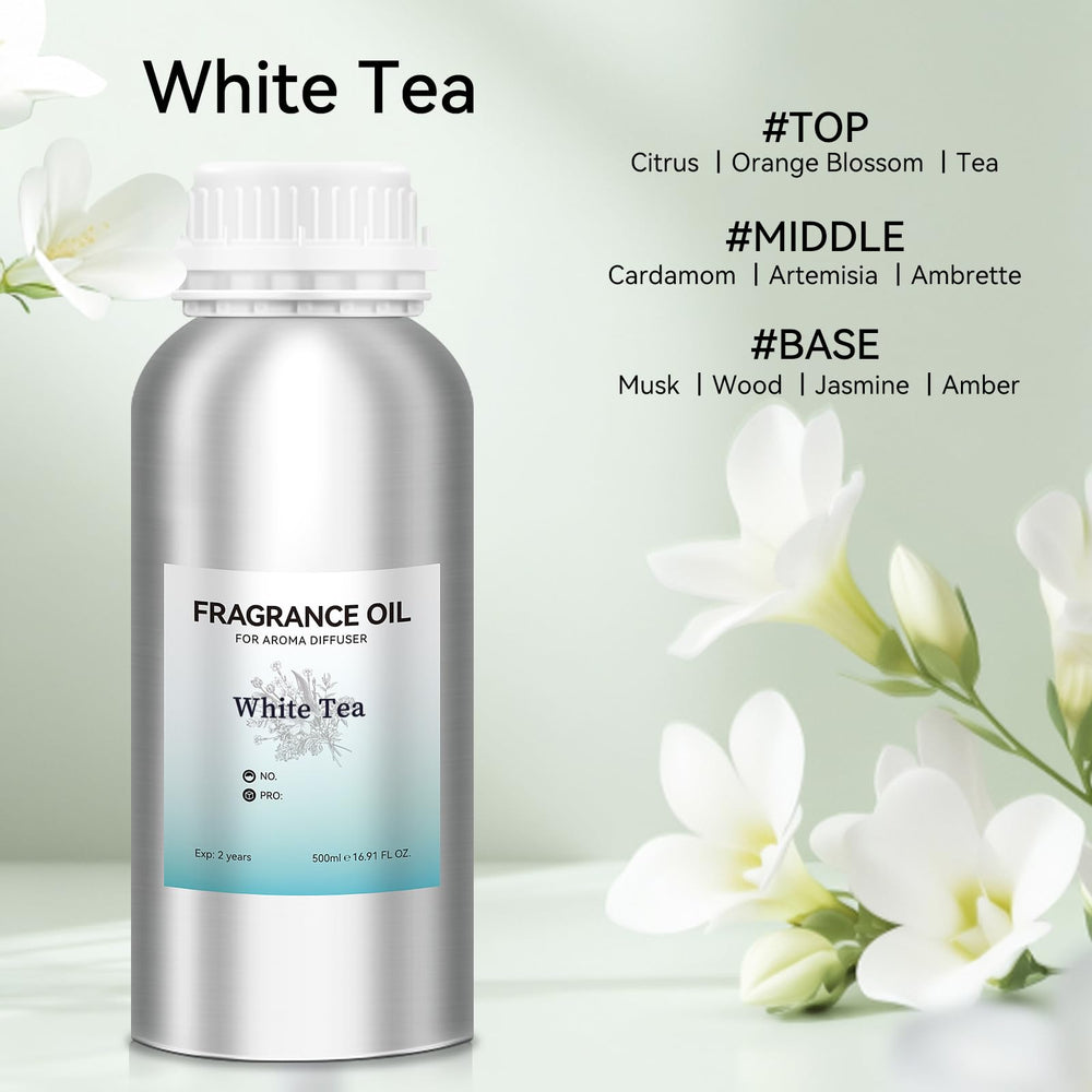 JEPEErbz White Tea diffuser oil delivers crisp-citrus notes for refreshing spaces.