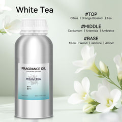 JEPEErbz White Tea diffuser oil delivers crisp-citrus notes for refreshing spaces.