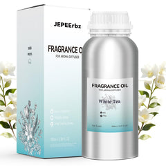 JEPEErbz White Tea diffuser oil with sunlit-tea-garden aroma for calming rooms.