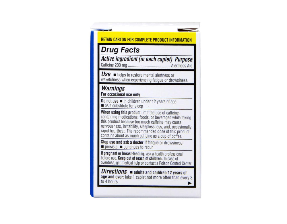 Jet Alert caplets easy-to-open blister pack for quick daily intake.