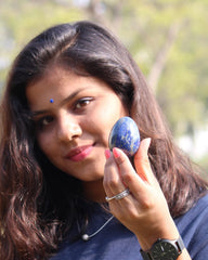 Jet International Lapis Lazuli egg gift idea for crystal lovers and mindful rituals.