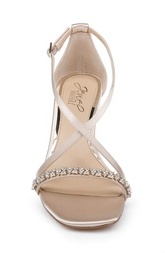 Jewel Badgley Mischka Adelynn ornamented straps elevate formal outfits gracefully