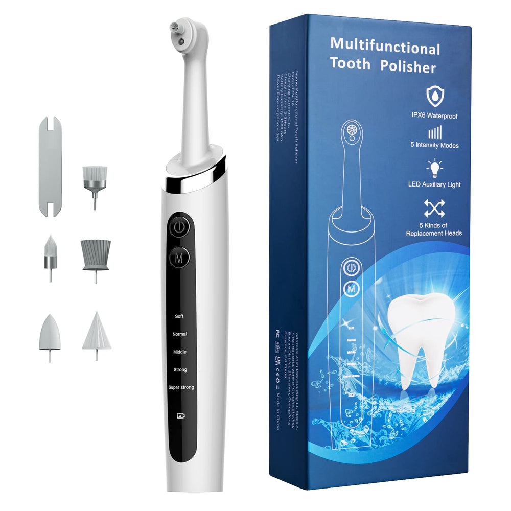 Jeyoe Tooth Polisher front view for compact at‑home cleaning.