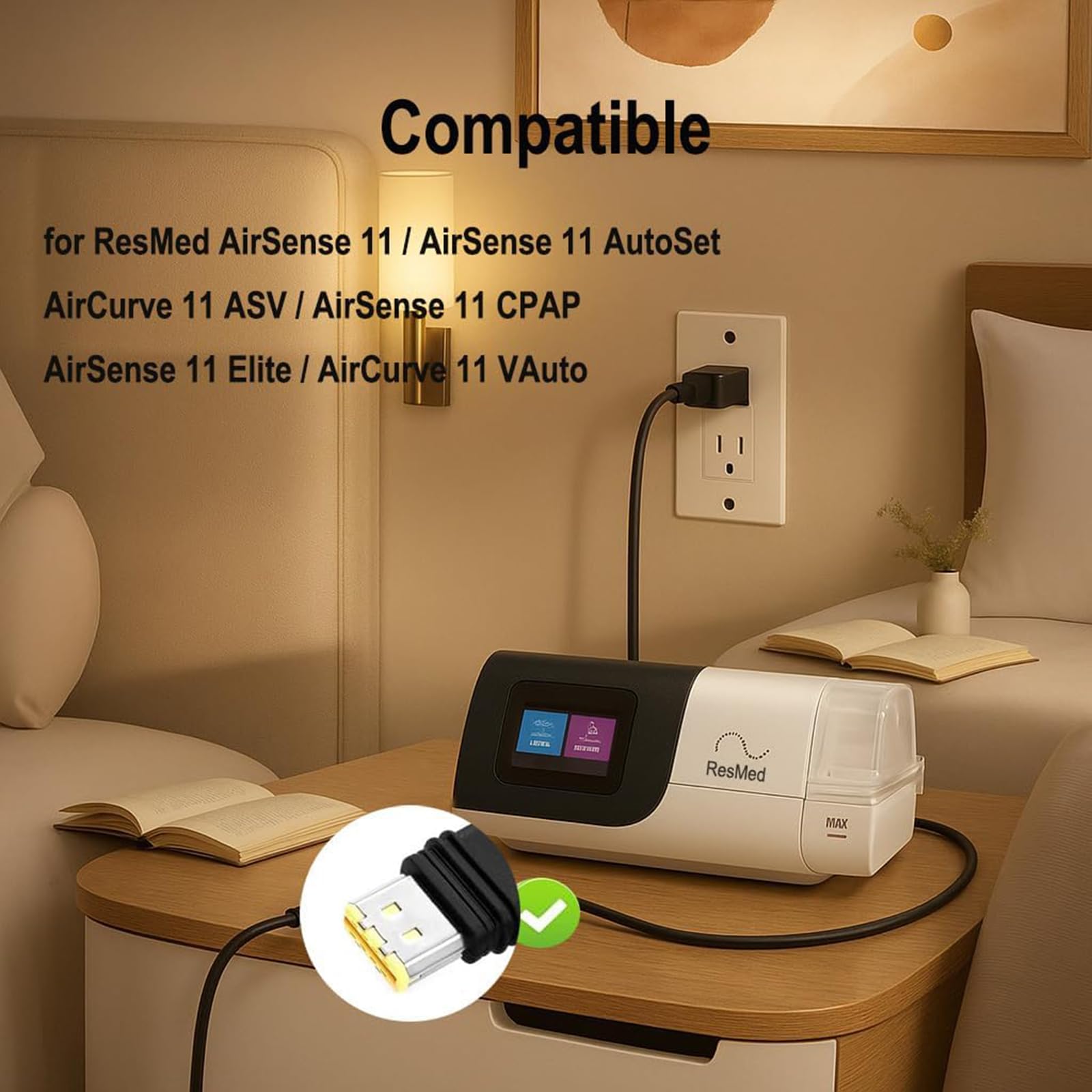 Packaging and warranty card for the JFJDSM 65W adapter.