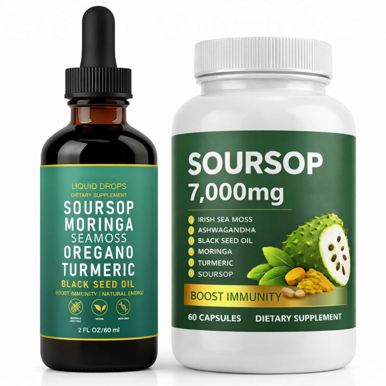 JFsyb Soursop Bitters Drops bottle close-up for convenient daily use