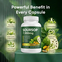 2 oz bottle of Soursop Bitters Drops showing ingredients and label