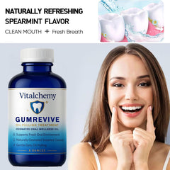 Jfsyb Vitalchemy travel-size oil pulling bottle ready for on-the-go oral care.