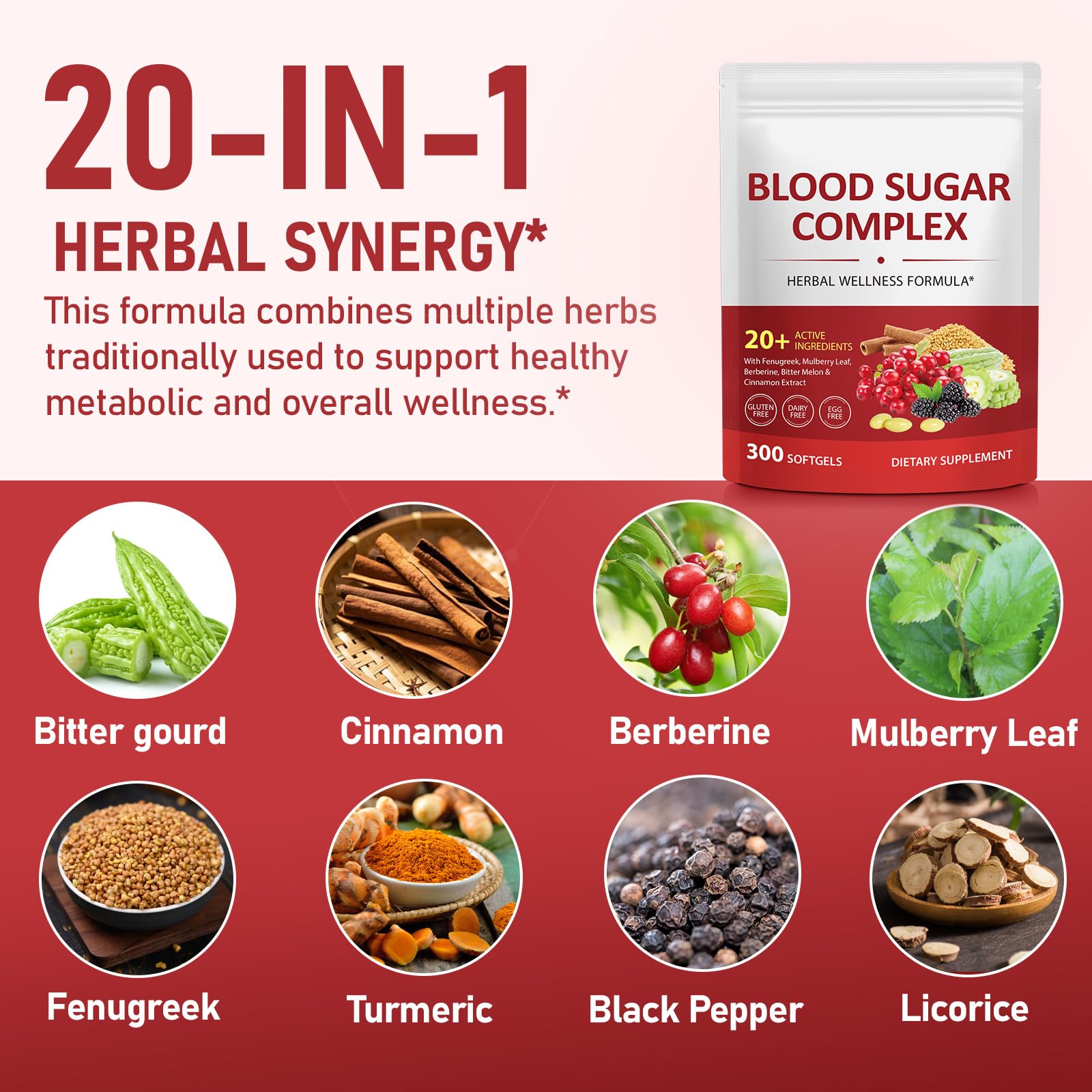 Close-up of J&amp;H bottle label highlighting Cinnamon and Berberine for daily wellness.