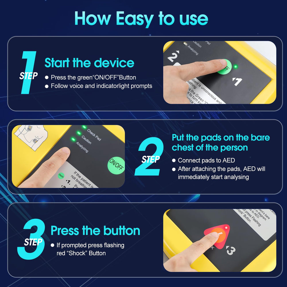 JIALANRW AED pads and accessories ready for rapid placement