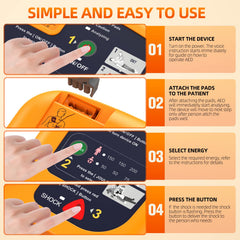 JIALANRW AED usage instructions highlight ease of operation.