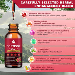 JIANKYTZ Cortisol Drops packaging box indicating sugar-free wellness solution.