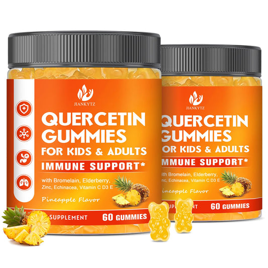 JIANKYTZ sugar-free quercetin bromelain bottle front for daily immune support.
