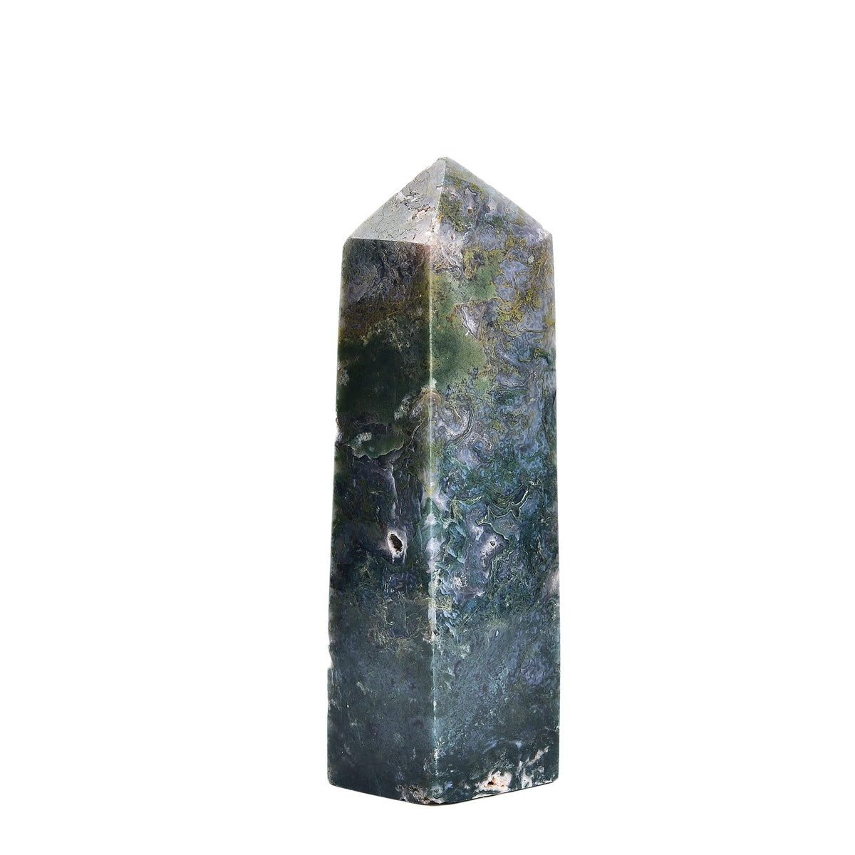 JIC Gem aquatic-agate tower for meditative focus and positive space energy.