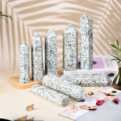 JIC Gem Balmatin wand serves altar decor and mineral collection.