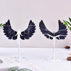 JIC Gem crystal angel decor blue sodalite enhances ambience and peaceful energy