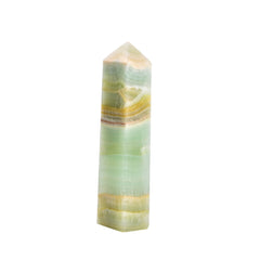 JIC Gem Caribbean calcite wand tower shown as a focal energy piece and decor.