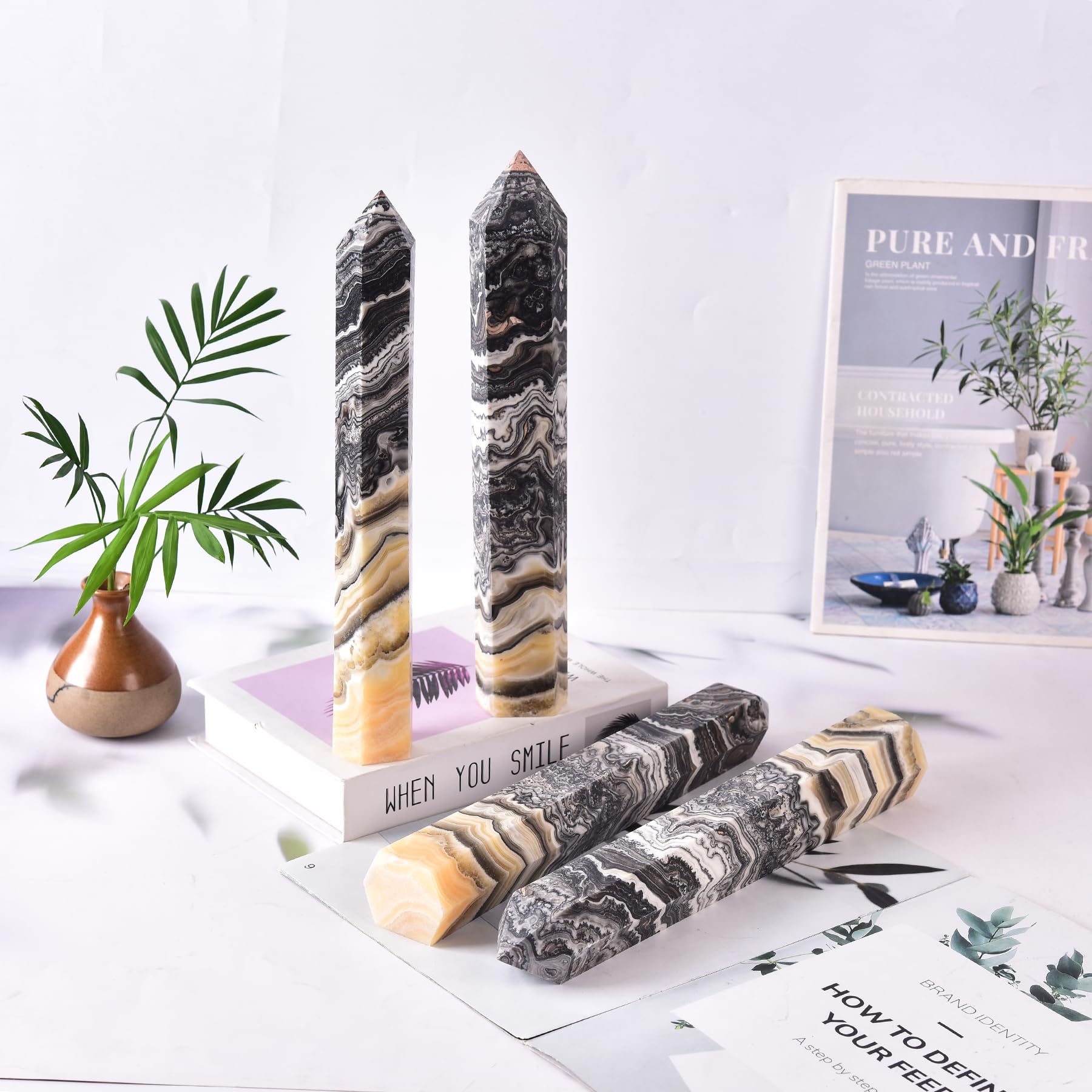 JIC Gem emotional balance crystal tower suitable for meditation and energy work.
