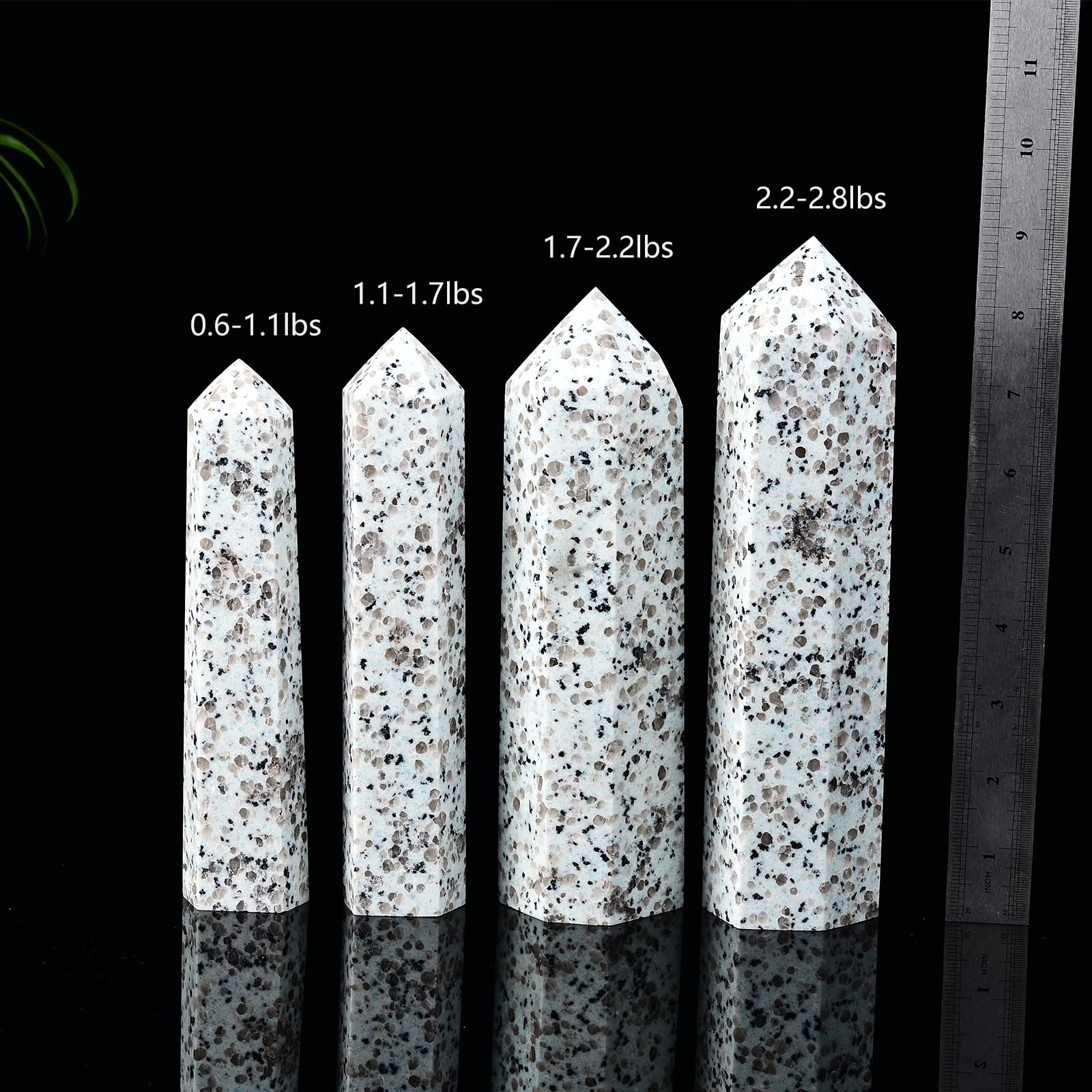 JIC Gem crystal obelisk for energy cleansing and room ambiance.