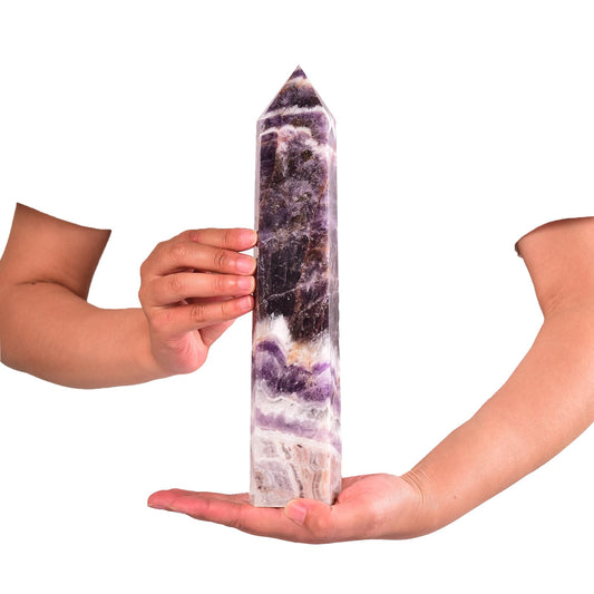JIC Gem extra large quartz obelisk to balance energy and grids