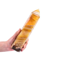JIC Gem extra-large yellow fluorite crystal tower enhances meditation space and energy focus.