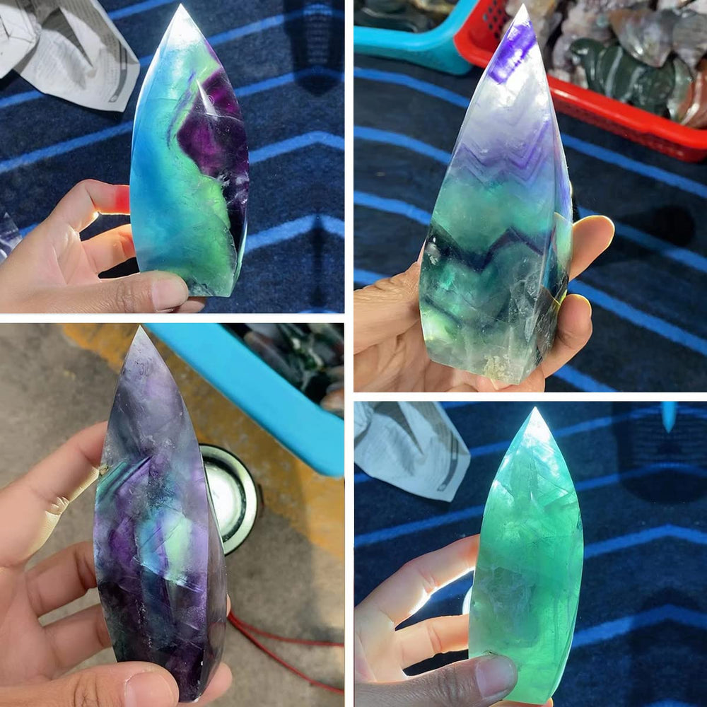 JIC Gem fluorite crystal for home decor complements desks and shelves