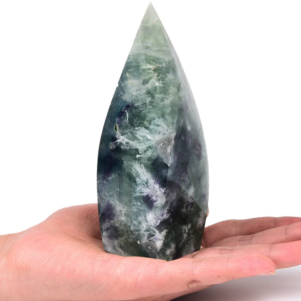 JIC Gem fluorite crystal natural ice pattern adds visual calm to any room
