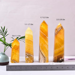 JIC Gem fluorite tower promotes emotional balance during mindfulness sessions.