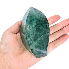 JIC Gem fluorite tower closeup highlighting natural color patterns and unique flaws