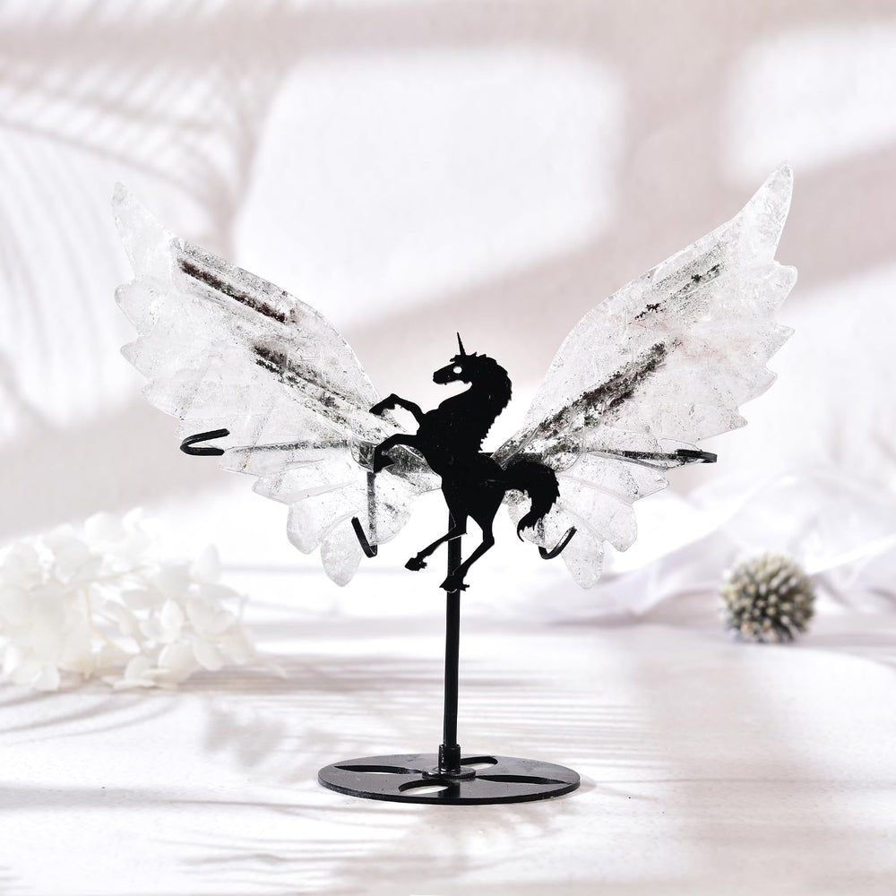 JIC Gem Ghost Crystal Unicorn Wings may invite calm ambiance.