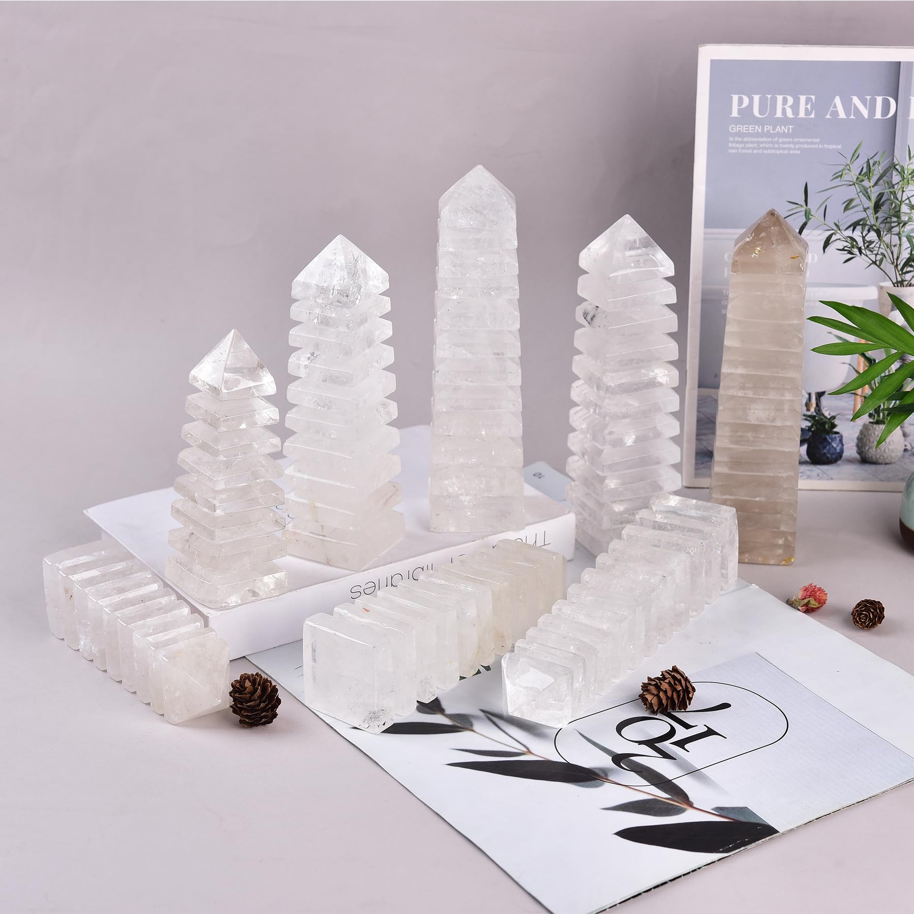 JIC Gem gift-ready quartz tower offers thoughtful decor and energy-focused gifting