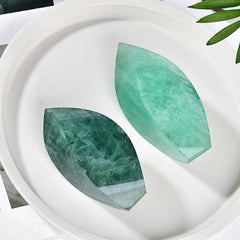 JIC Gem Green Fluorite tower placed on an office desk for calm workspace