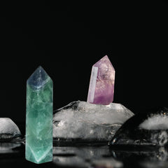 JIC Gem crystal wand supports spiritual growth during Reiki and yoga sessions.