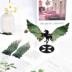 Wings on stand by JIC Gem offer secure, elegant desk or shelf display