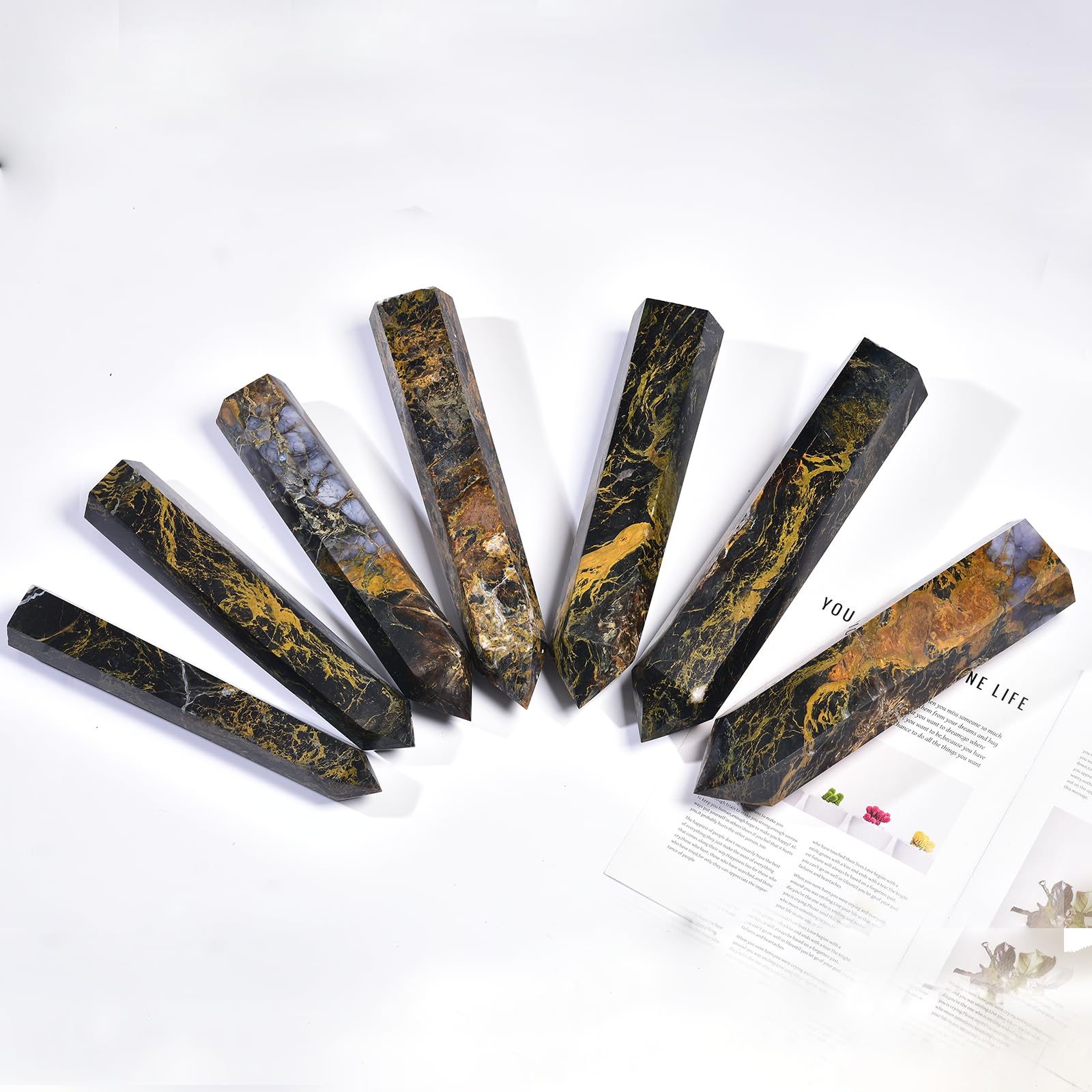 JIC Gem healing crystal wand ideal for Reiki and grid work.
