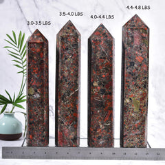 JIC Gem hexagonal six-facet wand with sunstone quartz accent enhances display