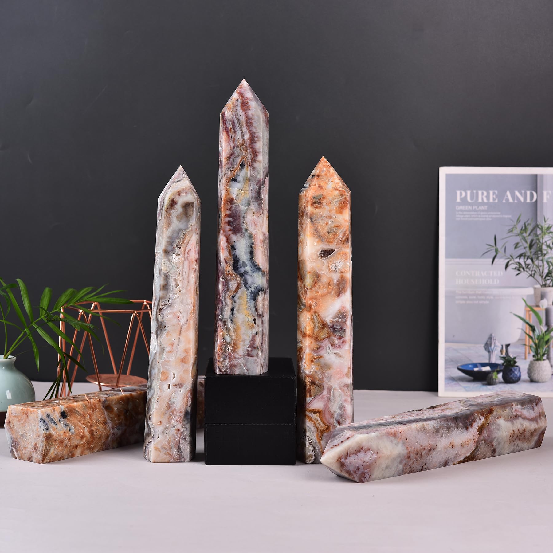 JIC Gem inspirational crystal corner setup for mindful spaces