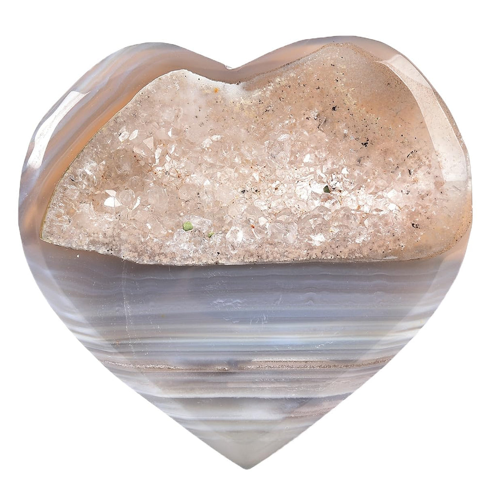 JIC Gem large agate heart overall size for eye-catching display and palm hold.