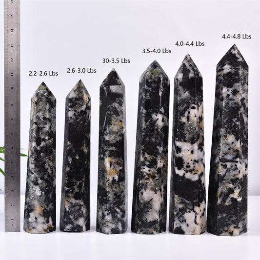 JIC Gem large tourmaline crystal tower for meditation and balance