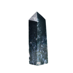 JIC Gem natural aquatic agate wand with geodes, a tetrahedral focal point for calm spaces.
