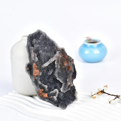 JIC Gem natural stone mineral specimen decor enhances shelves with earthy charm