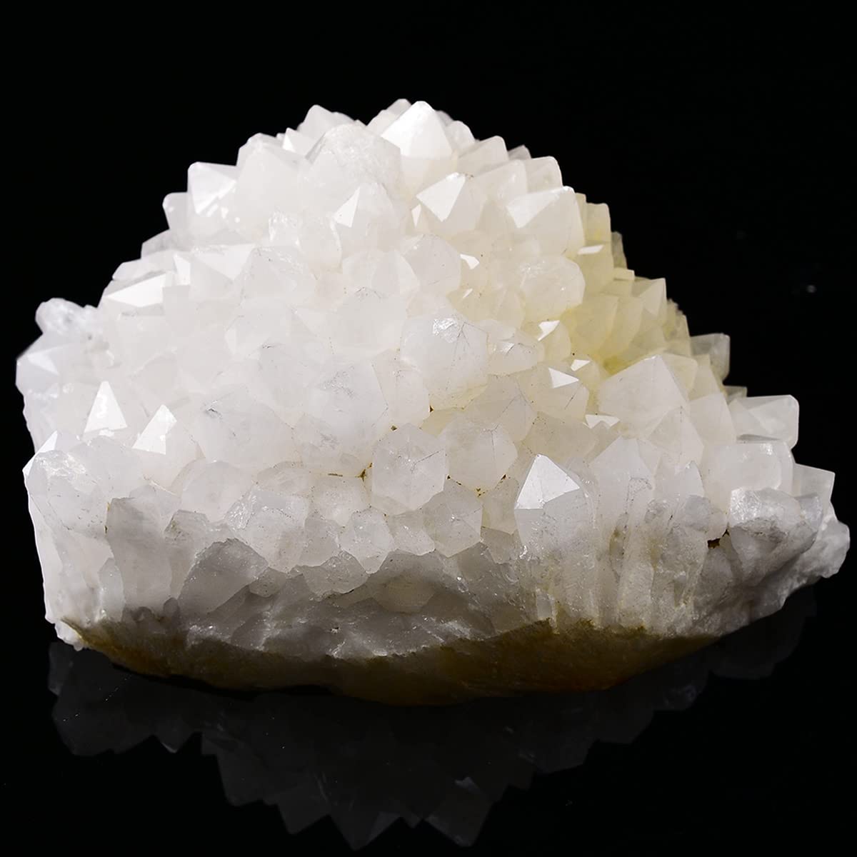 JIC Gem natural white quartz crystal cluster geode drusy for home decor and calm focus