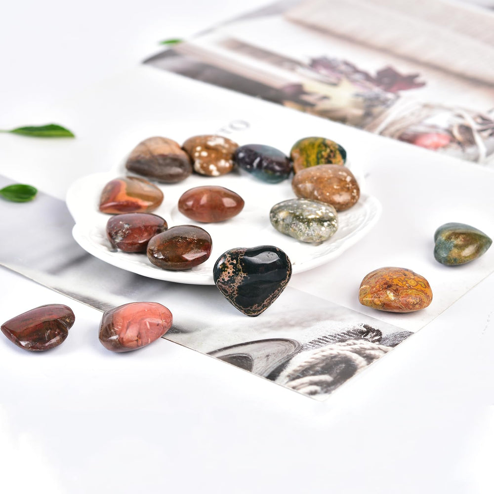 JIC Gem Ocean Jasper stones suitable for emotional balance and calm spaces