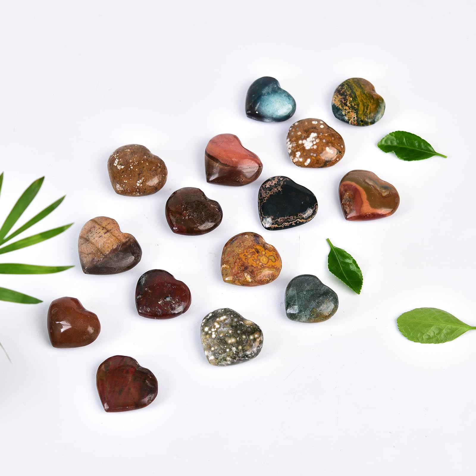 JIC Gem Madagascar-origin Ocean Jasper stones for reflective energy