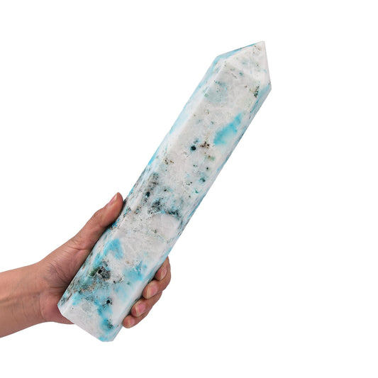 JIC Gem Phoenix Pine Hexagonal Column highlighting precise facets for display and focus.