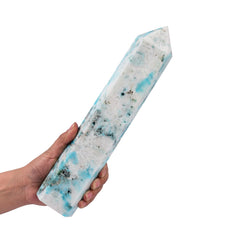 JIC Gem Phoenix Pine Hexagonal Column highlighting precise facets for display and focus.