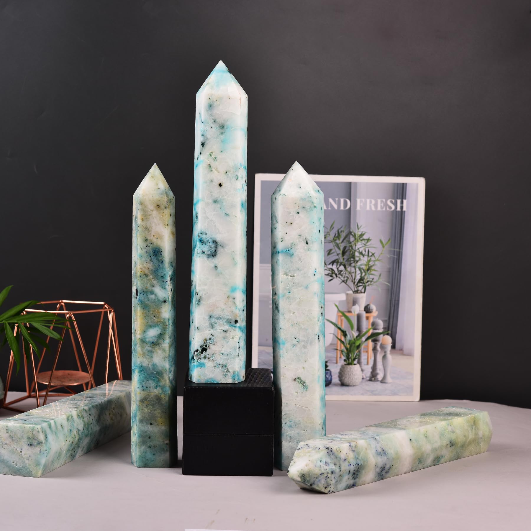 JIC Gem Phoenix Pine Quartz gift-ready packaging.